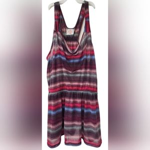 Free People Womens Multicolor Striped Sleeveless Racerback Tank TopSize Small